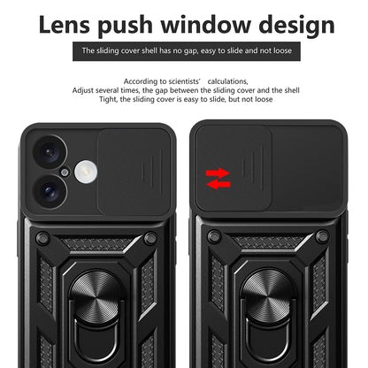 Ovitek za Apple iPhone 16 Plus, Techsuit, CamShield, Črn