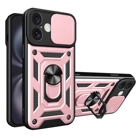 Ovitek za Apple iPhone 16 Plus, Techsuit, CamShield, roza