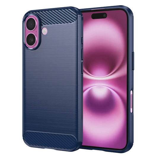 Ovitek za Apple iPhone 16 Plus, Techsuit, Karbon, Modra