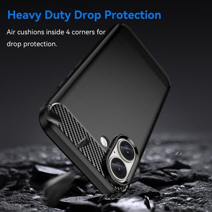 Ovitek za Apple iPhone 16 Plus, Techsuit, Karbon, Črn