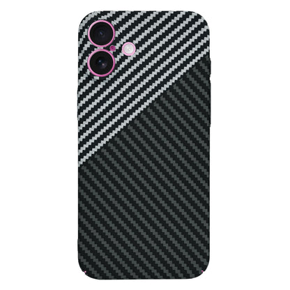 Case for Apple iPhone 16 Plus, Techsuit, Carbonite FiberShell, Black Gray