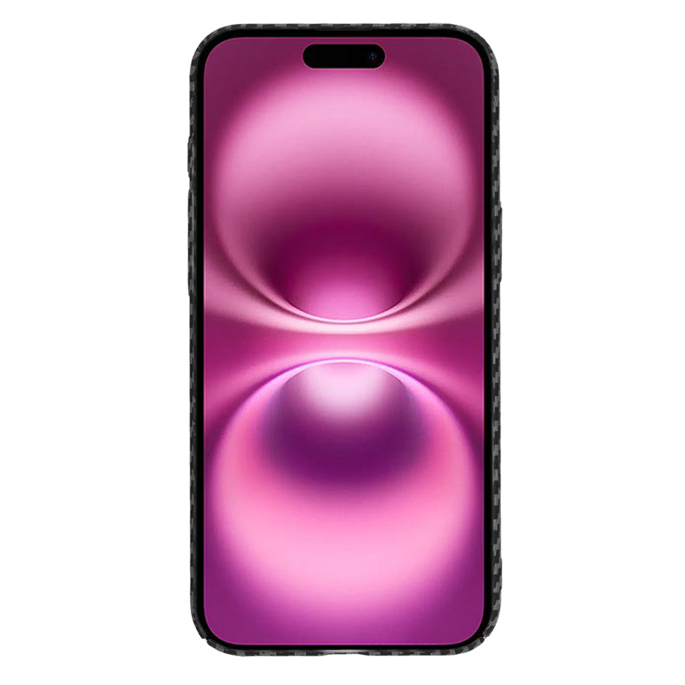 Ovitek za Apple iPhone 16 Plus, Techsuit, Carbonite FiberShell, Črn