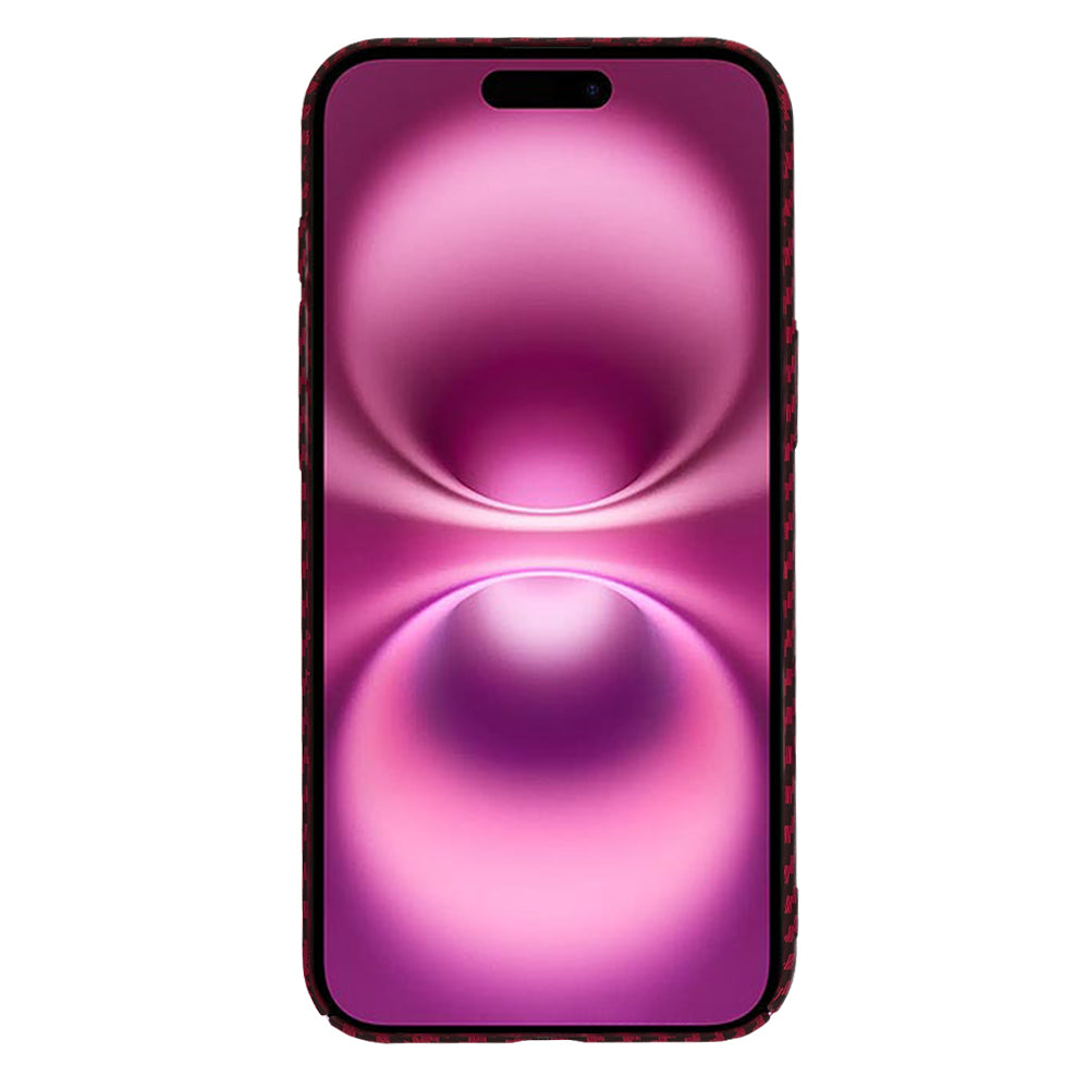 Ovitek za Apple iPhone 16 Plus, Techsuit, Carbonite FiberShell, rdeč