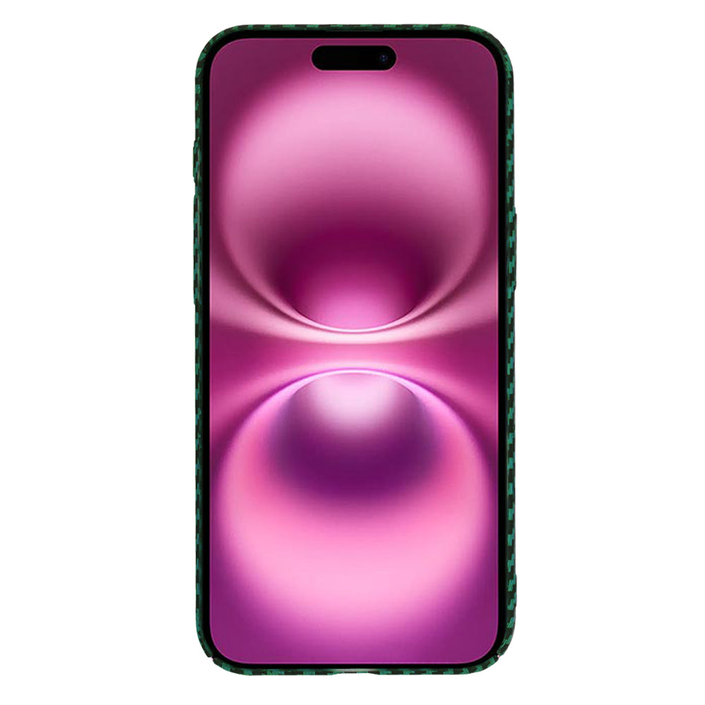 Ovitek za Apple iPhone 16 Plus, Techsuit, Carbonite FiberShell, Zelen