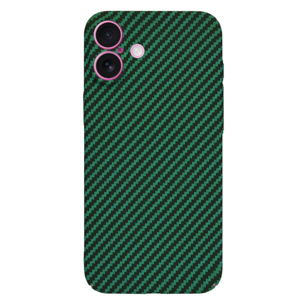 Ovitek za Apple iPhone 16 Plus, Techsuit, Carbonite FiberShell, Zelen