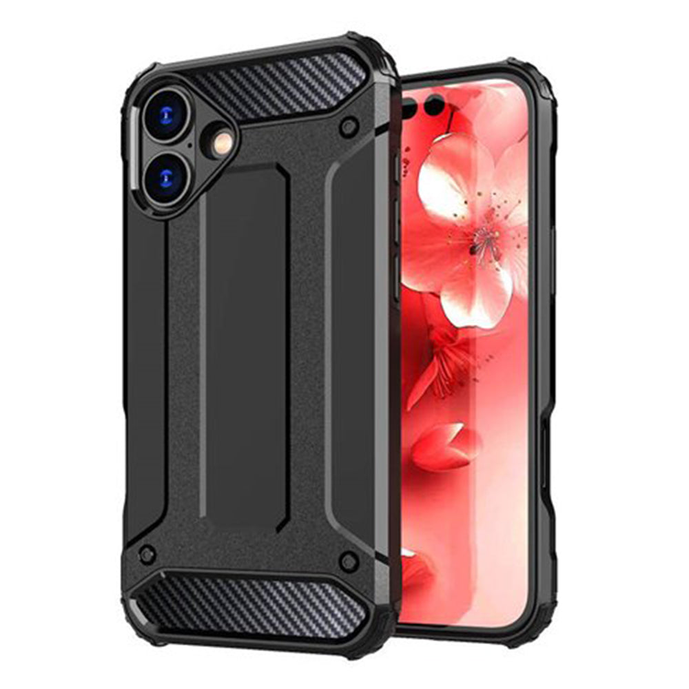 Ovitek za Apple iPhone 16 Plus, Techsuit, Hybrid Armor, Črn