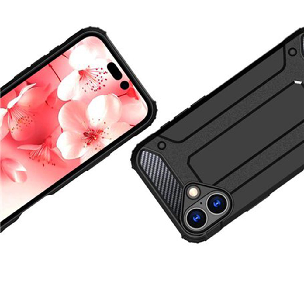 Ovitek za Apple iPhone 16 Plus, Techsuit, Hybrid Armor, Črn