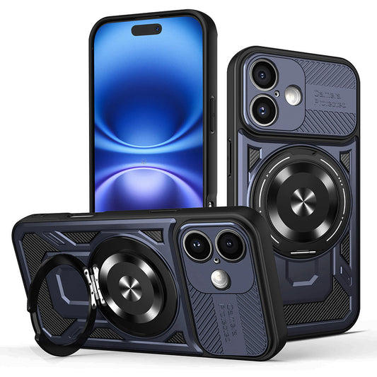 Ovitek za Apple iPhone 16 Plus, Techsuit, RuggedCam, modra