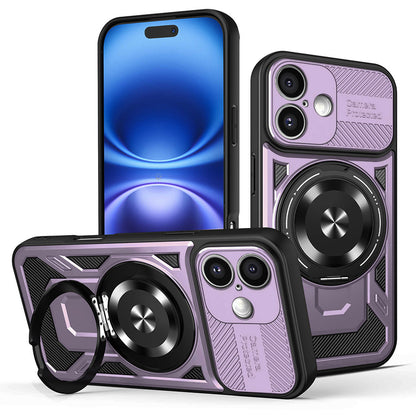 Ovitek za Apple iPhone 16 Plus, Techsuit, RuggedCam, Vijoličen