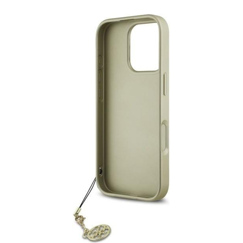 Case for Apple iPhone 16 Pro, Guess, 4G Charm, Black