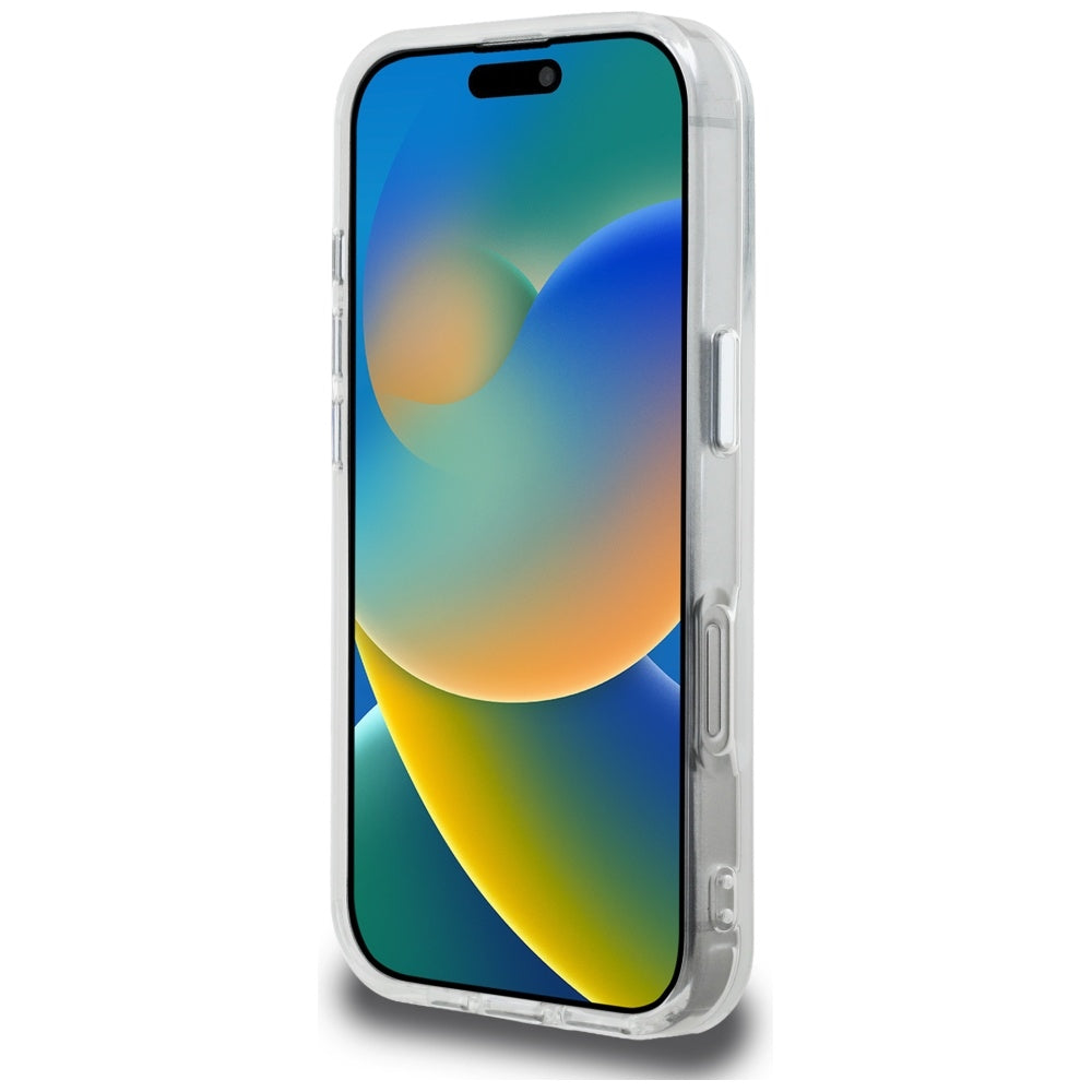 Ovitek za Apple iPhone 16 Pro, Karl Lagerfeld, IML Aquarelle Logo Karl & Choupette, Bela