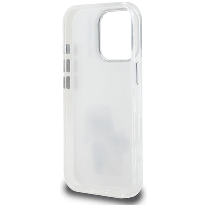 Ovitek za Apple iPhone 16 Pro, Karl Lagerfeld, IML Aquarelle Logo Karl & Choupette, Bela