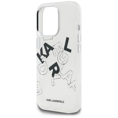 Ovitek za Apple iPhone 16 Pro Max, Karl Lagerfeld, IML Sketched Graphic Logo, Prozoren