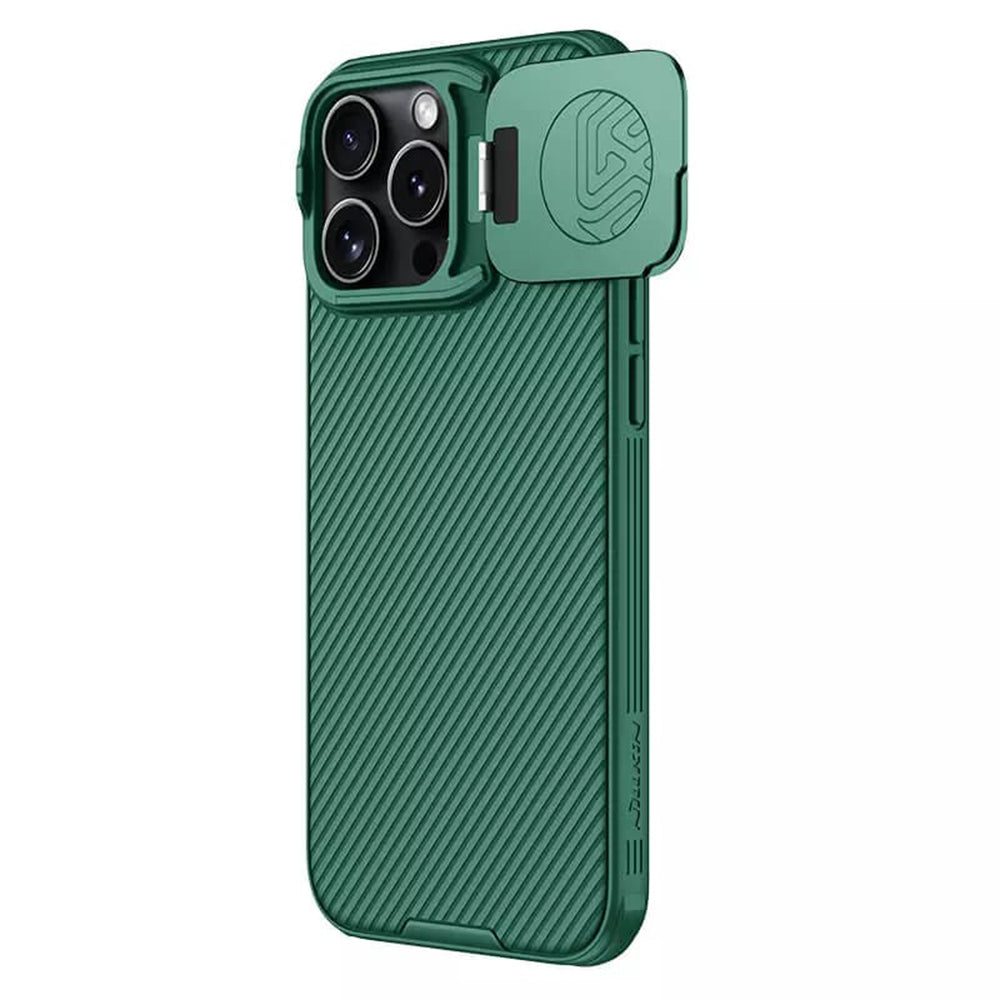 Ovitek za Apple iPhone 16 Pro Max, Nillkin, CamShield Prop, Zeleno