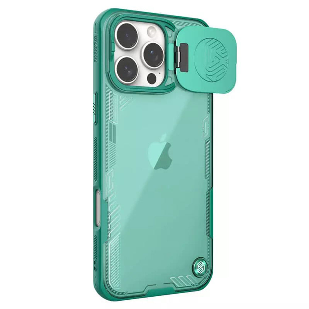 Ovitek za Apple iPhone 16 Pro Max, Nillkin, Iceblade Prop (brez izreza za kamero), Zelen