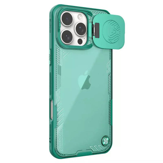 Ovitek za Apple iPhone 16 Pro Max, Nillkin, Iceblade Prop (brez izreza za kamero), Zelen