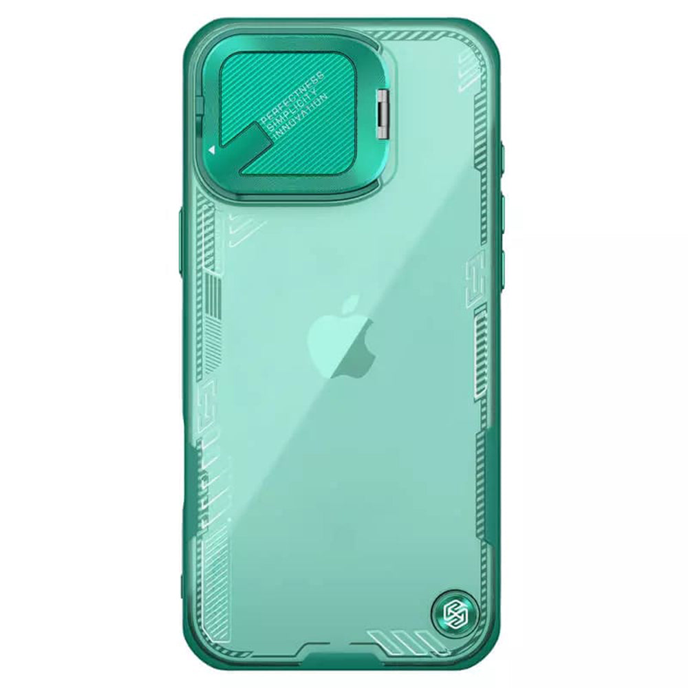 Ovitek za Apple iPhone 16 Pro Max, Nillkin, Iceblade Prop (brez izreza za kamero), Zelen