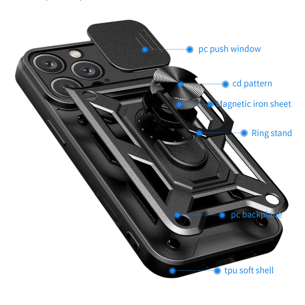 Case for Apple iPhone 16 Pro Max, Techsuit, CamShield, Pink