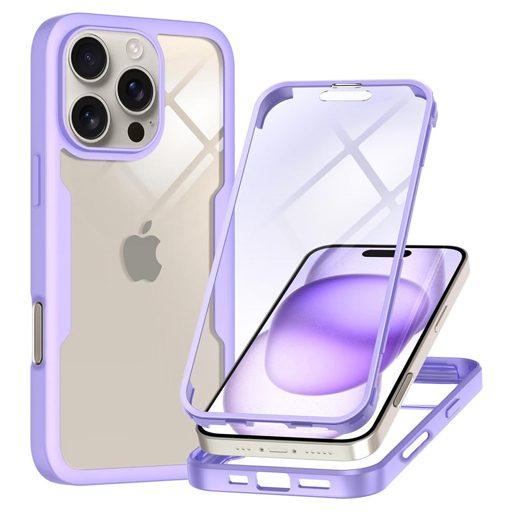 Ovitek za Apple iPhone 16 Pro Max, Techsuit, ColorVerse 360, Vijolična