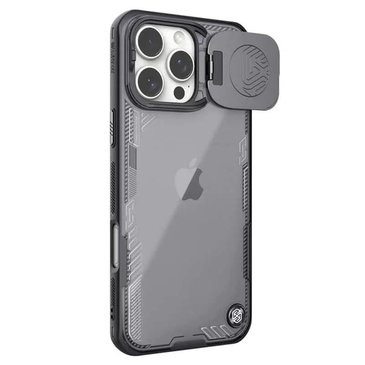 Ovitek za Apple iPhone 16 Pro, Nillkin, Iceblade Prop (brez izreza za kamero), črn