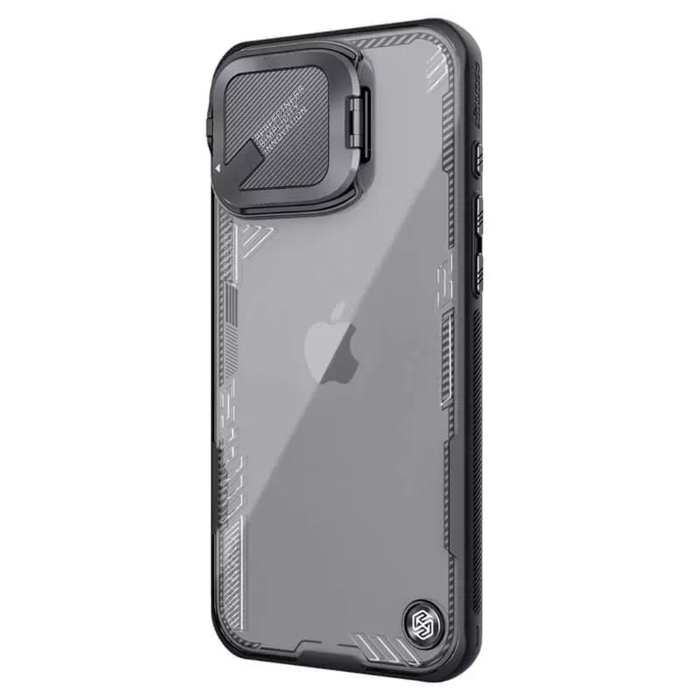 Ovitek za Apple iPhone 16 Pro, Nillkin, Iceblade Prop (brez izreza za kamero), črn