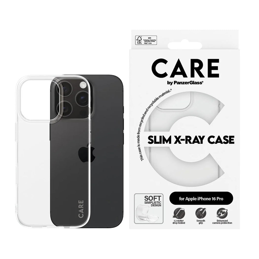 Ovitek za Apple iPhone 16 Pro, PanzerGlass, Modno osveščen, Prozoren