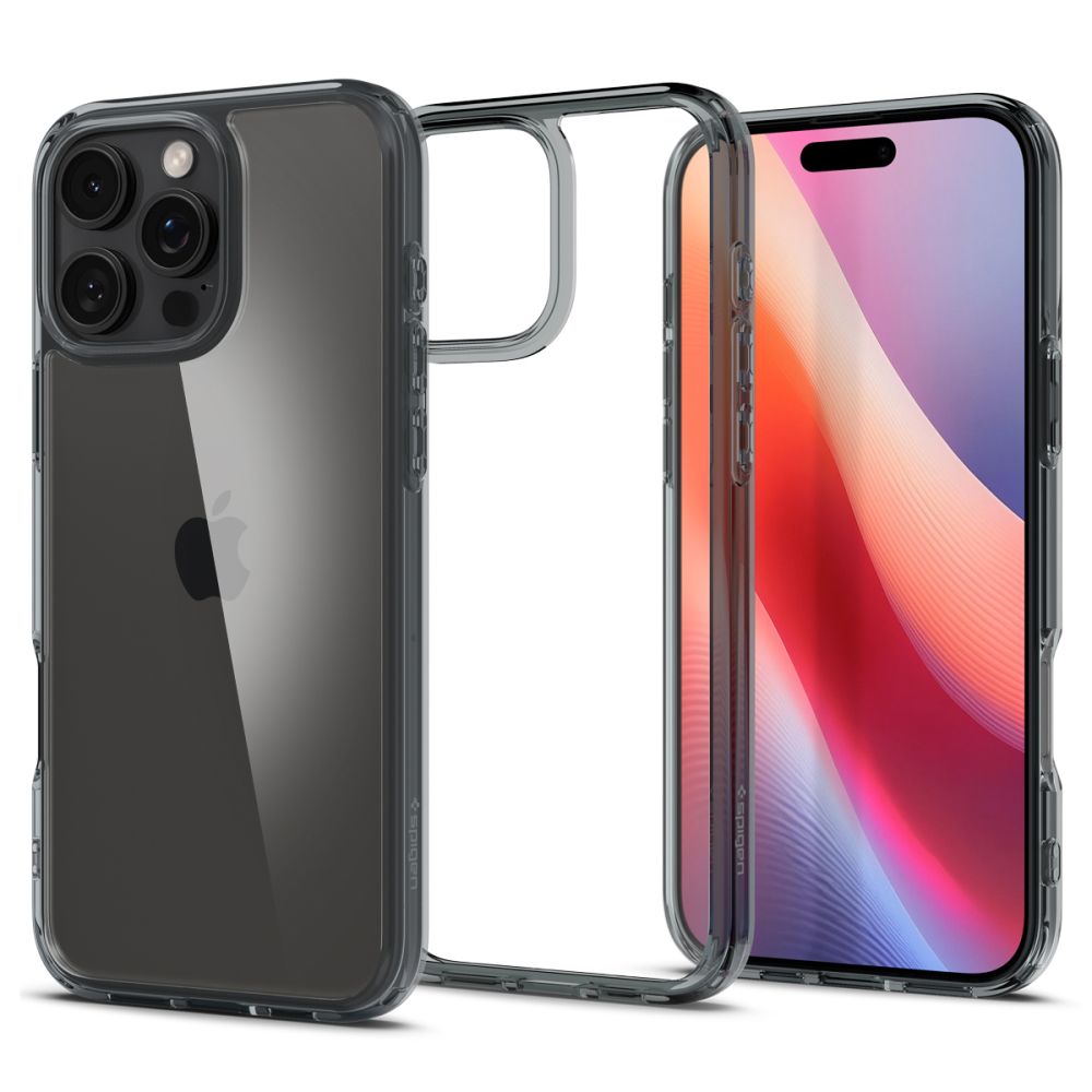 Ovitek za Apple iPhone 16 Pro, Spigen, Ultra Hybrid, Dimljen ACS08123