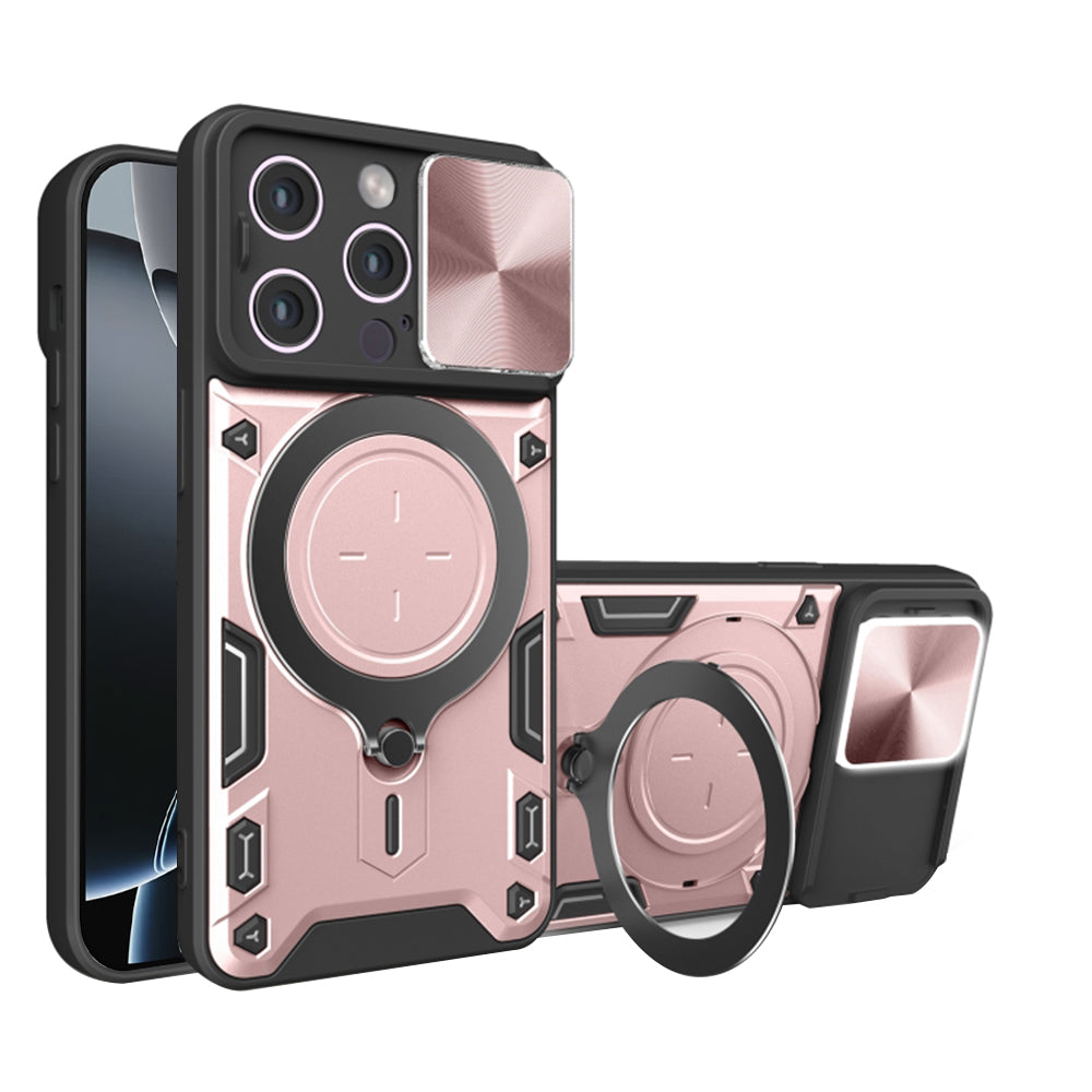 Ovitek za Apple iPhone 16 Pro, Techsuit, CamGuard Pro, rožnato zlata