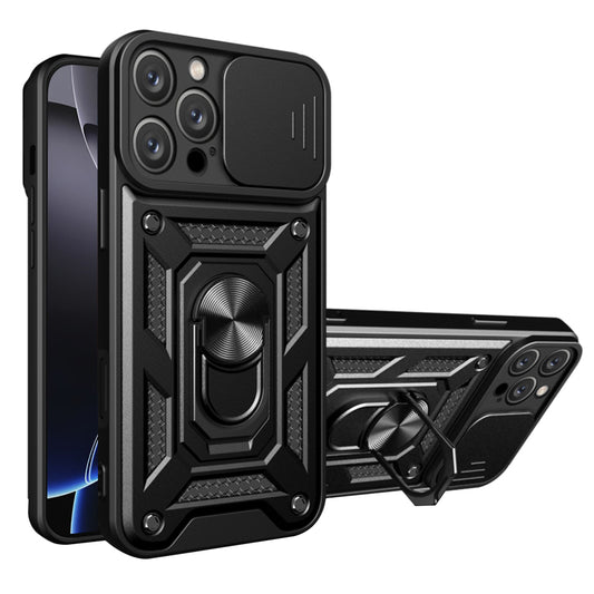 Ovitek za Apple iPhone 16 Pro, Techsuit, CamShield, Črn
