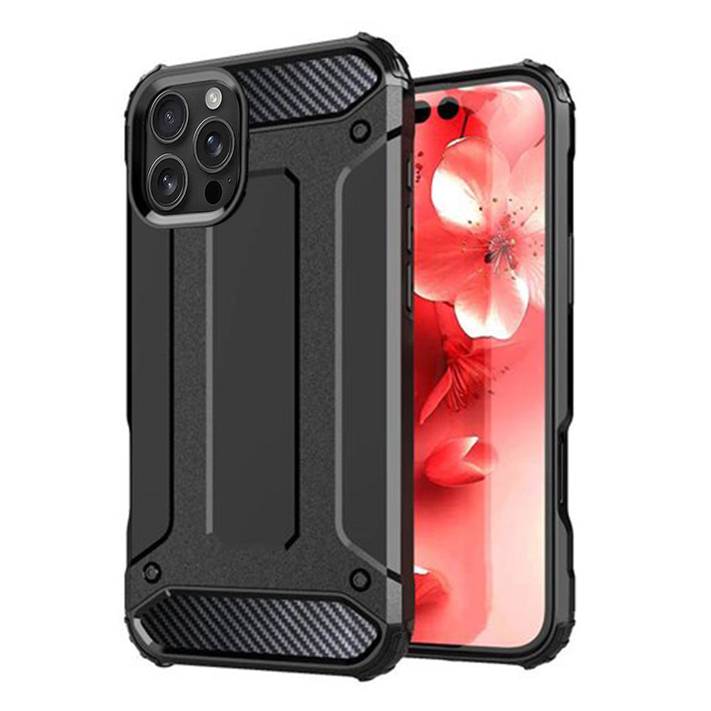 Ovitek za Apple iPhone 16 Pro, Techsuit, Hybrid Armor, črn