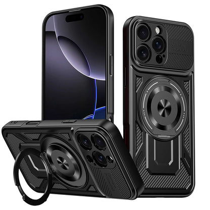 Ovitek za Apple iPhone 16 Pro, Techsuit, RuggedCam, Črn