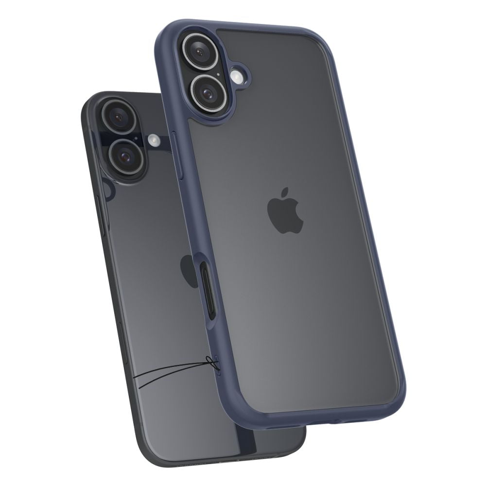 Ovitek za Apple iPhone 16, Spigen, Ultra Hybrid, Mornarsko modra