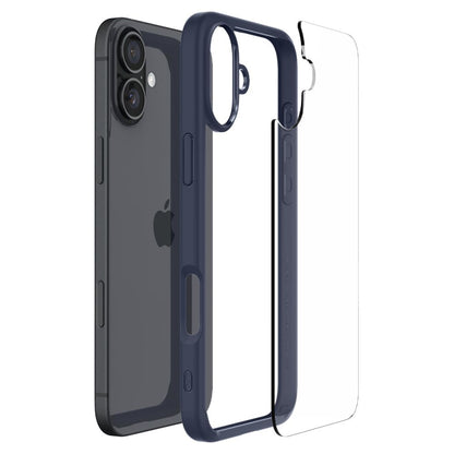 Ovitek za Apple iPhone 16, Spigen, Ultra Hybrid, Mornarsko modra