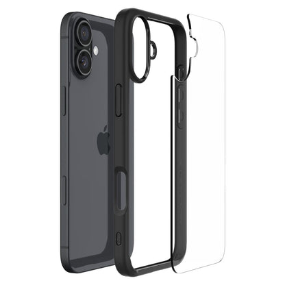 Ovitek za Apple iPhone 16, Spigen, Ultra Hybrid, Mat Črna ACS08201