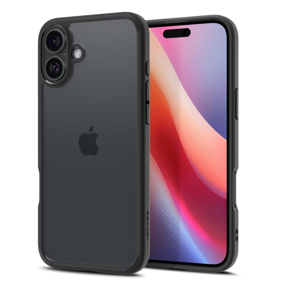 Ovitek za Apple iPhone 16, Spigen, Ultra Hybrid, Mat Črna ACS08201