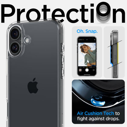 Ovitek za Apple iPhone 16, Spigen, Ultra Hybrid, Prozoren