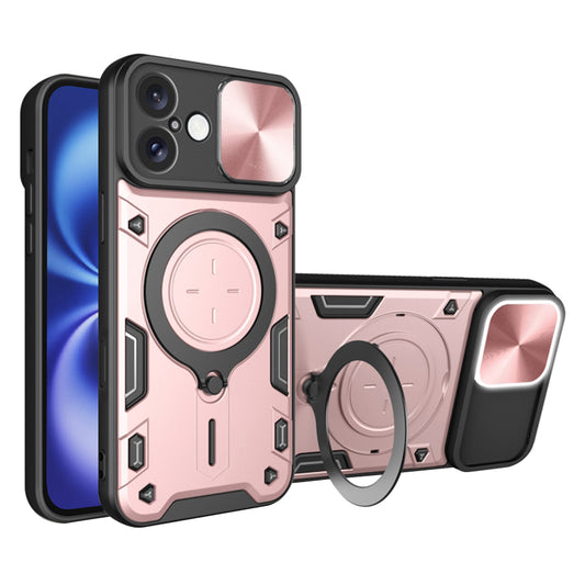 Ovitek za Apple iPhone 16, Techsuit, CamGuard Pro, rožnato zlata