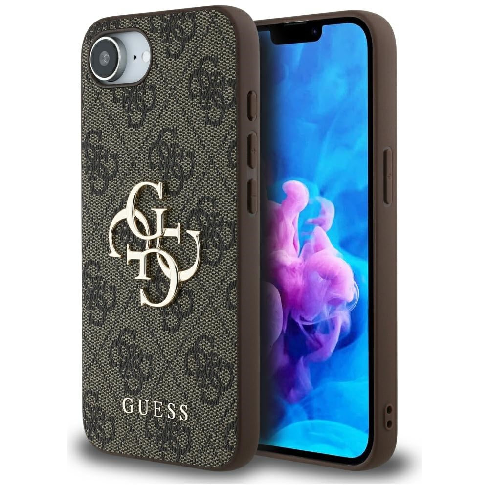 Ovitek za Apple iPhone 16e, Guess, 4G Big Logo, rjava