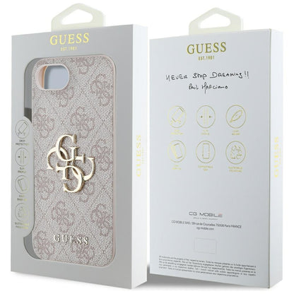 Ovitek za Apple iPhone 16e, Guess, 4G Big Logo, Roza