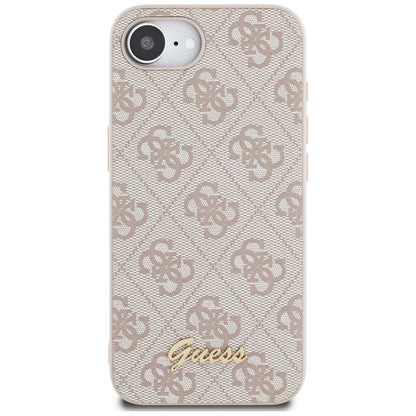 Ovitek za Apple iPhone 16e, Guess, 4G Script Logo, Roza