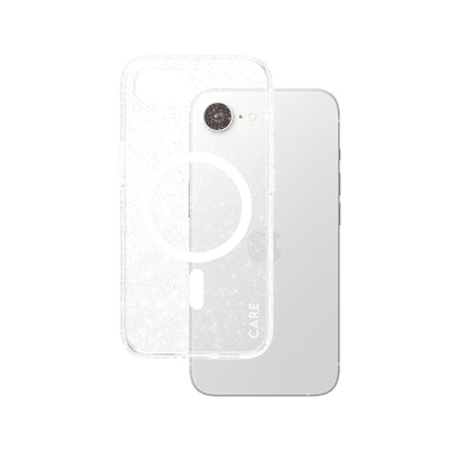 Ovitek za Apple iPhone 16e, PanzerGlass, Care Urban Combat Star Lit, Prozorno Bel