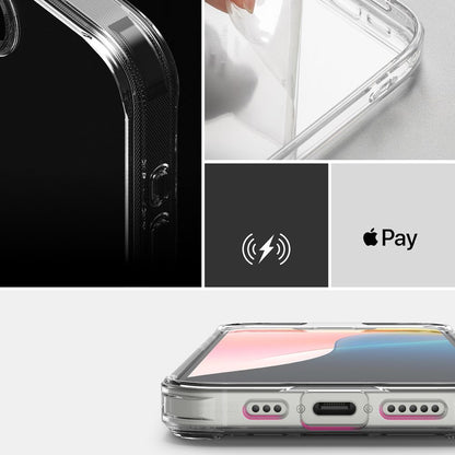 Ovitek za Apple iPhone 17e / 16e, Ringke, Fusion, Prozoren