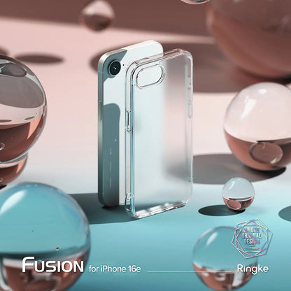 Ovitek za Apple iPhone 17e / 16e, Ringke, Fusion, mat prozoren