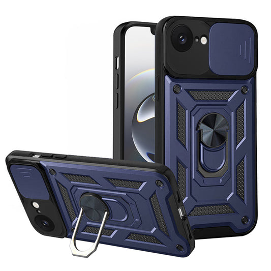 Ovitek za Apple iPhone 17e / 16e, Techsuit, CamShield, modra
