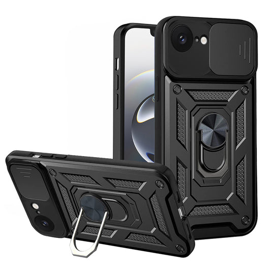 Ovitek za Apple iPhone 17e / 16e, Techsuit, CamShield, Črn