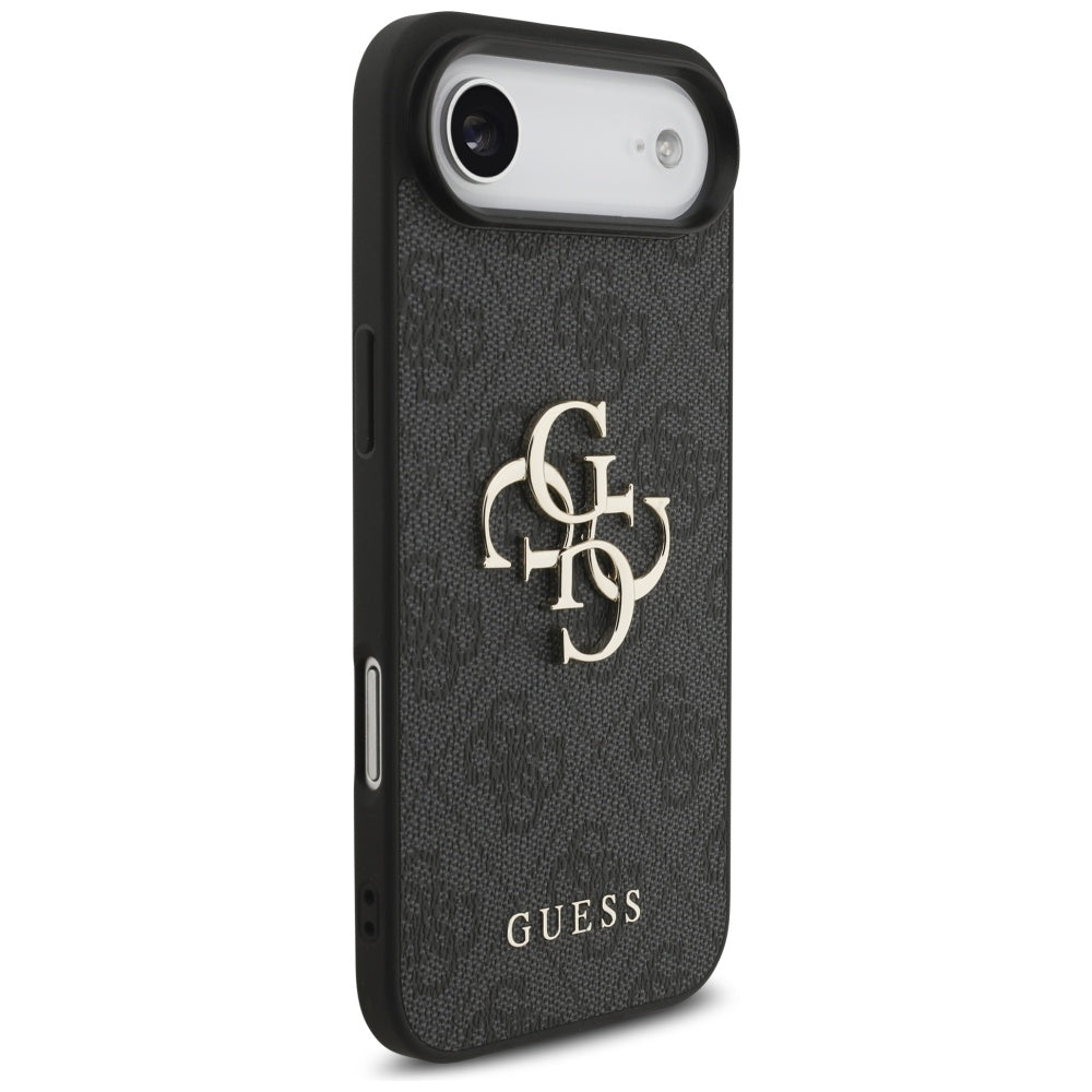Ovitek za Apple iPhone 17 Air, Guess, 4G Classic Logo with Strap, črn