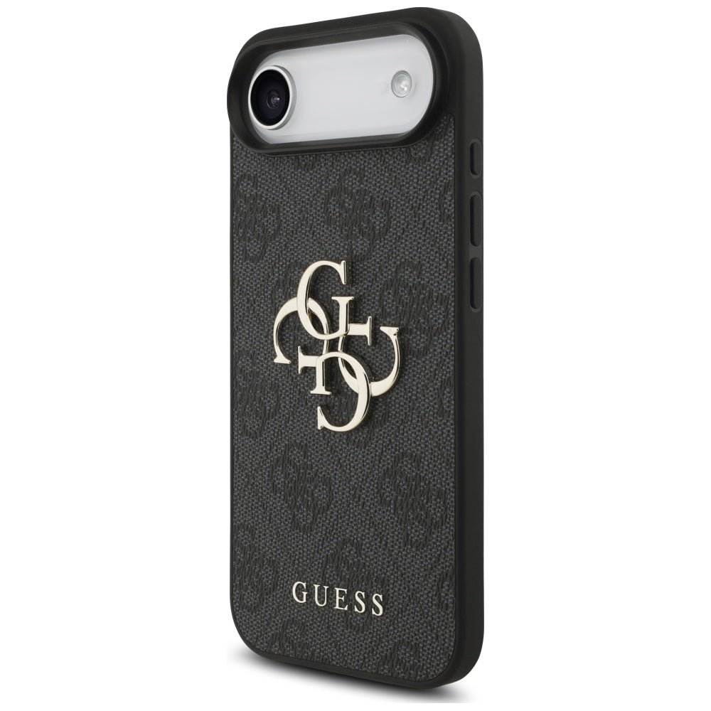 Ovitek za Apple iPhone 17 Air, Guess, 4G Classic Logo with Strap, črn