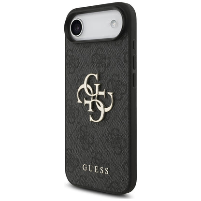 Ovitek za Apple iPhone 17 Air, Guess, 4G Classic Logo with Strap, črn