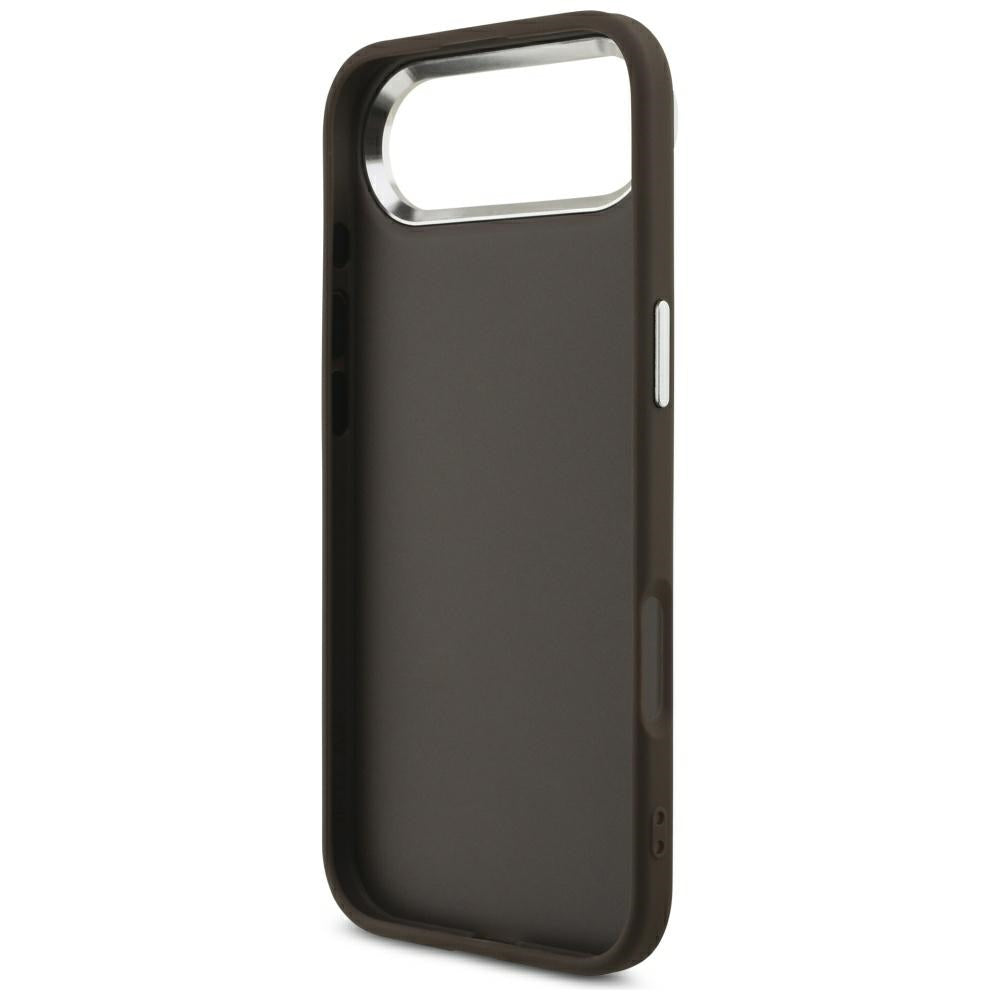 Ovitek za Apple iPhone 17 Air, Guess, Big 4G Logo Classic, Srebrno rjava