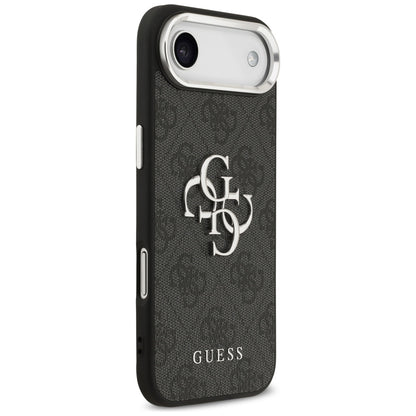 Case for Apple iPhone 17 Air, Guess, Big 4G Logo Classic, Black Silver